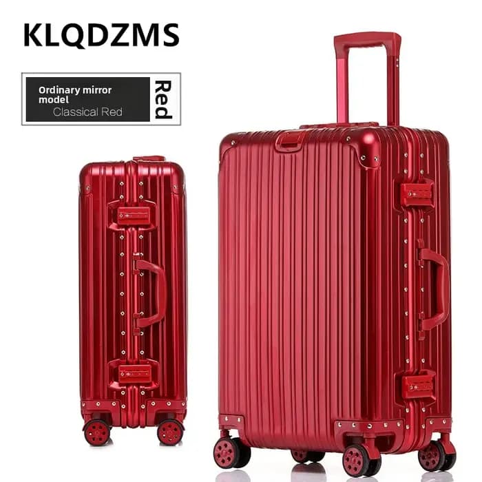 KLQDZMS valise de haute qualité tout en aluminium et alliage de magnésium boîte d'embarquement boîti