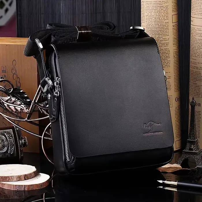 Nouvelle marque de luxe hommes sac à bandoulière en cuir classique