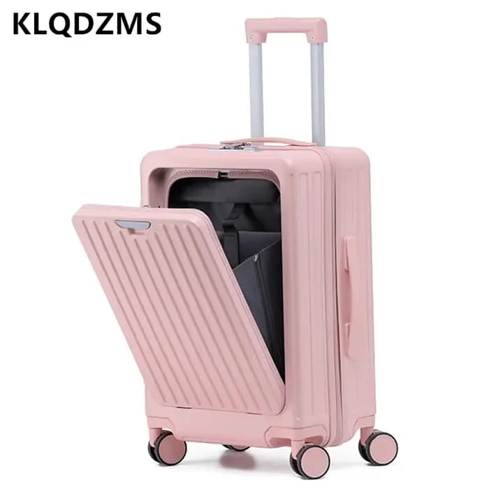 KLQDZMS bagage pour ordinateur portable 20 "22" 24 "26 pouces ouverture frontale ABS + boîtier d'embarquement pour PC