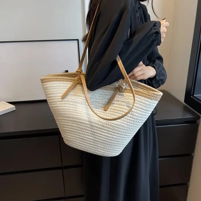 Nouveau panier de voyage tissage sac de paille femmes bandoulière plage mode sac