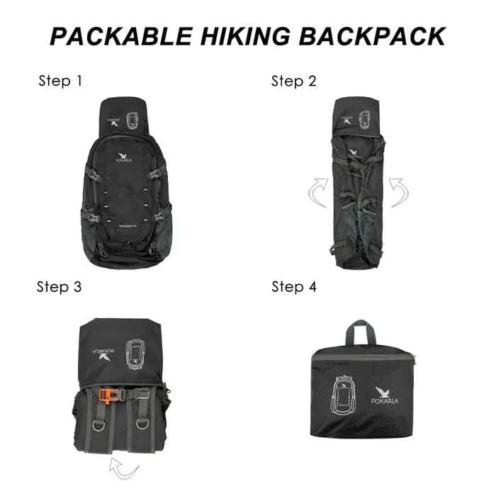 Sac à dos de voyage 40L, imperméable, léger, pliable, pour randonnée en plein air, camping, sac à do