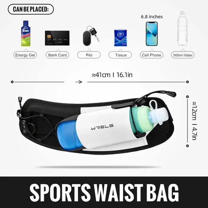WRELS sac de course sac de taille hommes sac de ceinture Marathon Trail