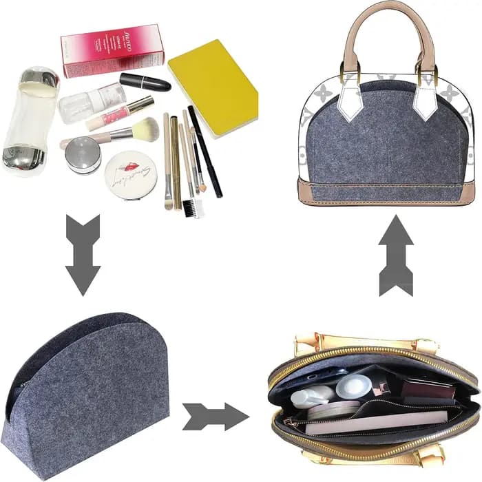 Insert de sac à main en feutre pour Alma PM BB