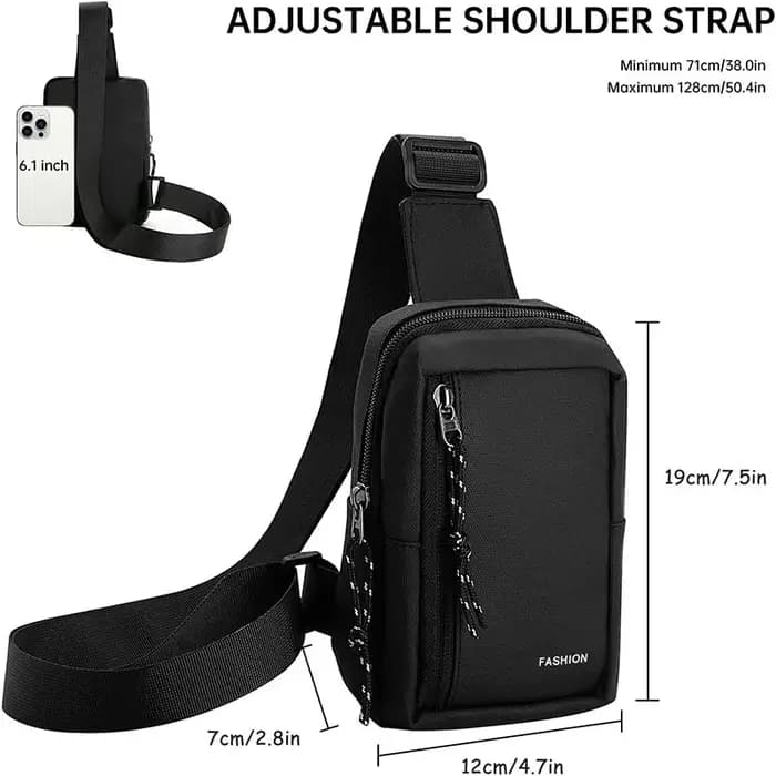 Mini sac de poitrine pour homme et femme