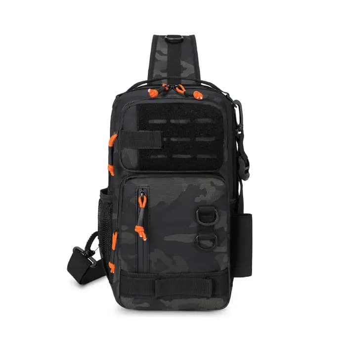 Sac à bandoulière pour hommes, sacs de poitrine pour sports de plein air, résistant aux rayures, cam