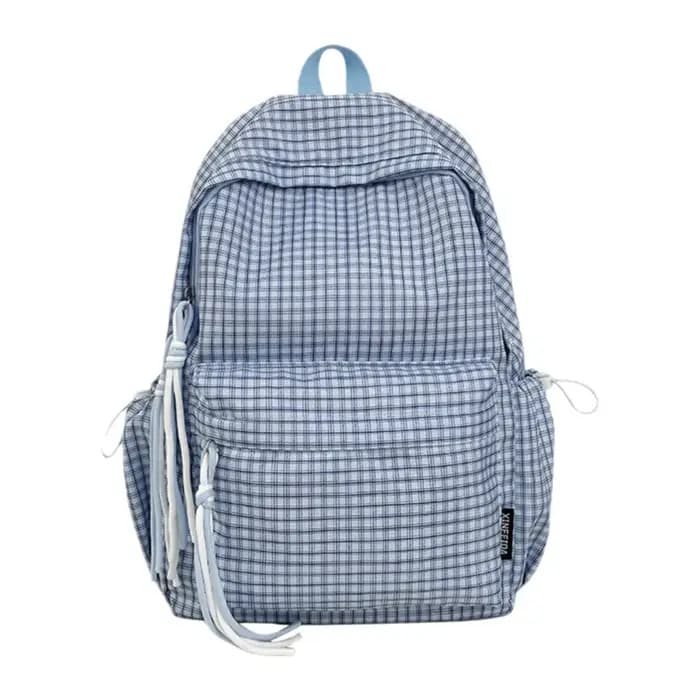 Sac à dos de voyage à motif quadrillé original