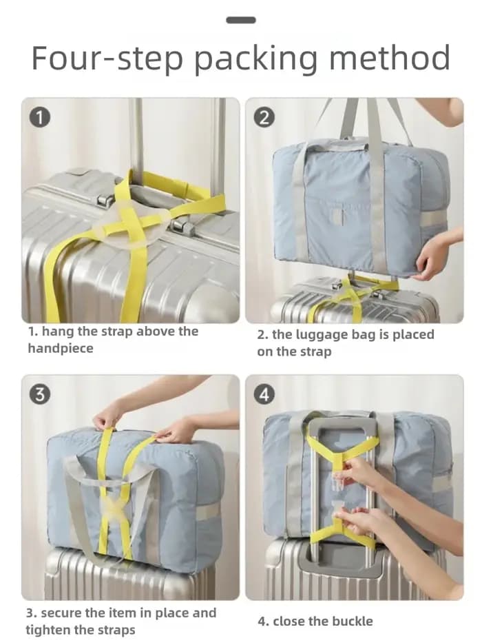 SCANDIHOME sangle de bagage de voyage ceintures de valise réglables bagages croisés