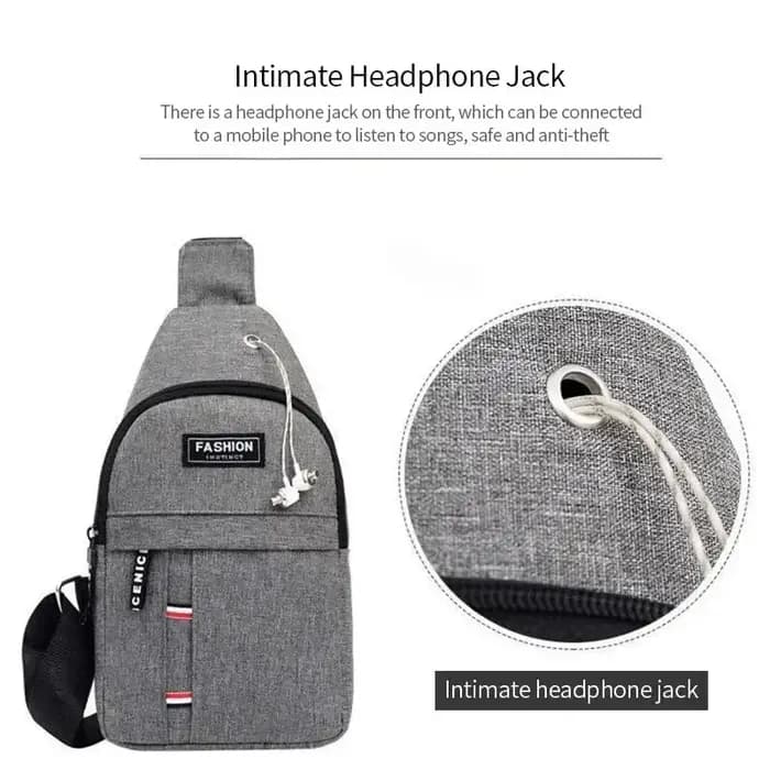 Sac banane imperméable de grande capacité pour hommes