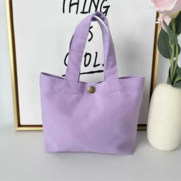 Sac cadeau, petit sac fourre-tout de couleur unie