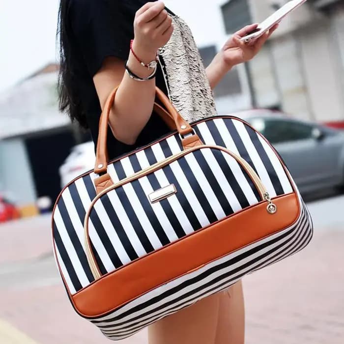 Sac de voyage en cuir imprimé pour femme