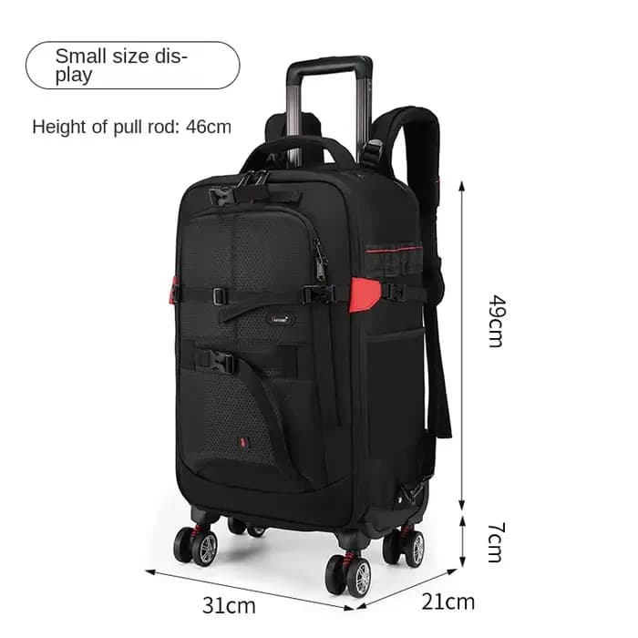 Sac pour appareil photo multifonction valise sac à dos appareil photo numérique boîtier de chariot appareil photo professionnel sacs de voyage chariot bagages sacs à dos