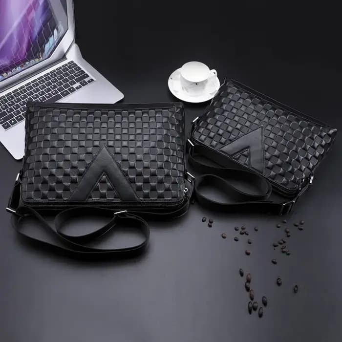 SENOFAN 2025 marque sac à bandoulière hommes véritable cuir de vache Plaid gaufrage sac à main mâle