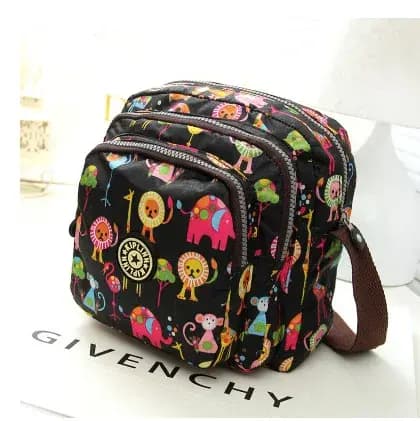 Petit sac à main carré alertes onal en toile pour femme