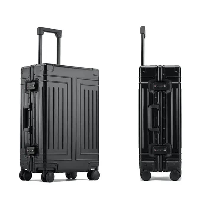 Bagage tout en aluminium 20/24/26/29 pouces - Valise rigide avec roulettes et serrure TSA