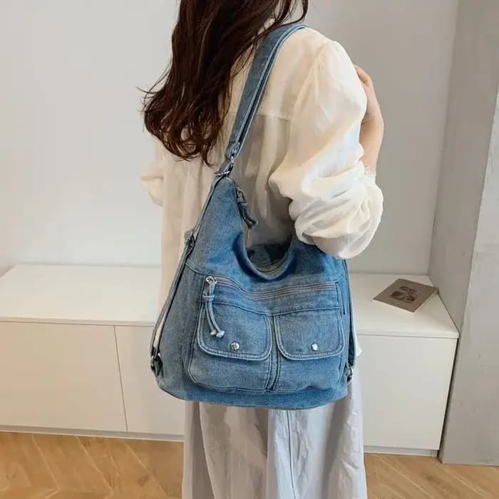 Sac fourre-tout en toile grande capacité pour femme