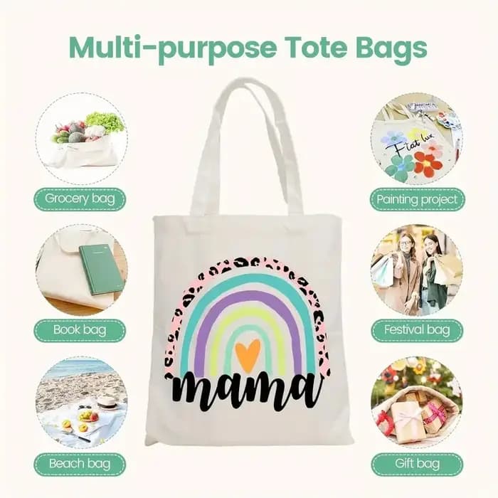 Sac fourre-tout en toile avec motif de monuments de la ville