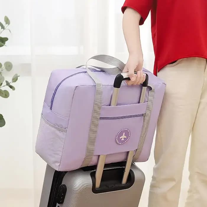 Sac de voyage pliable avec pochette pour trolley