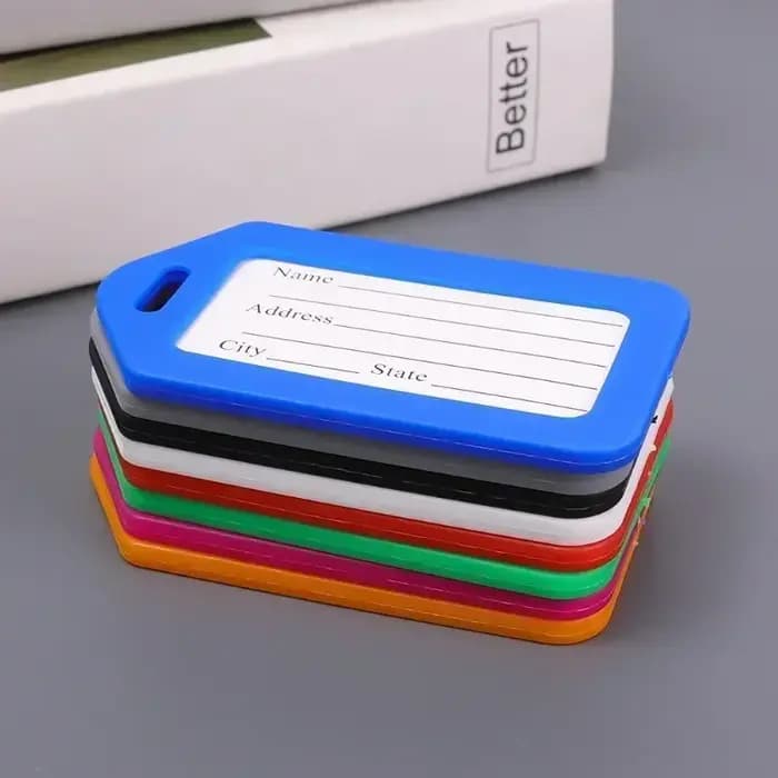 Étiquettes de bagage de couleurs