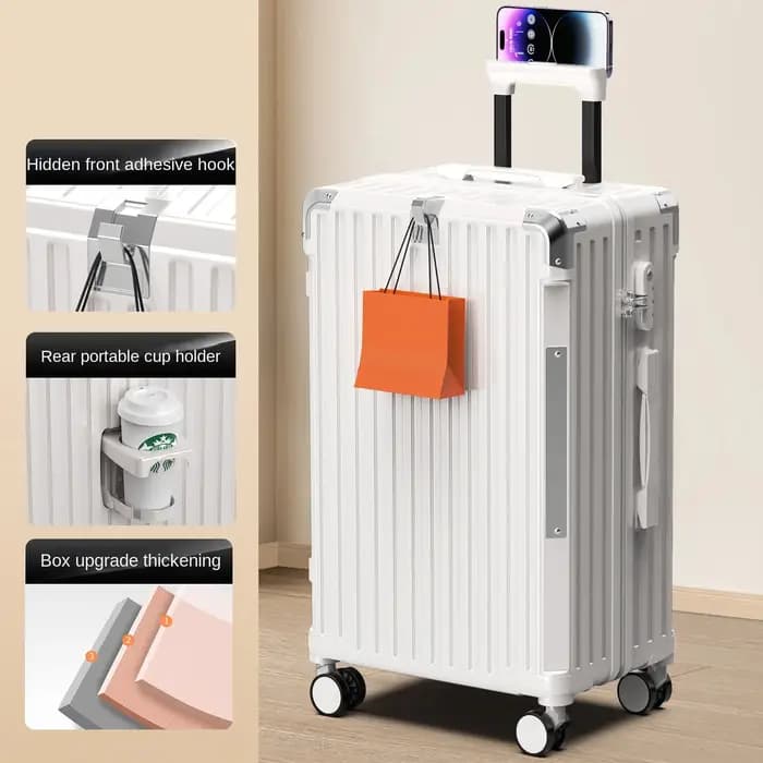 Valise de voyage cadre en aluminium nouveau boîtier de chariot pour hommes 28/ 30 pouces bagages de grande taille 20