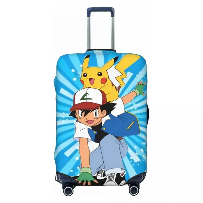 Housse de valise élastique durable avec imprimé P-Pikachizer pour bagages de 18 à 32 pouces