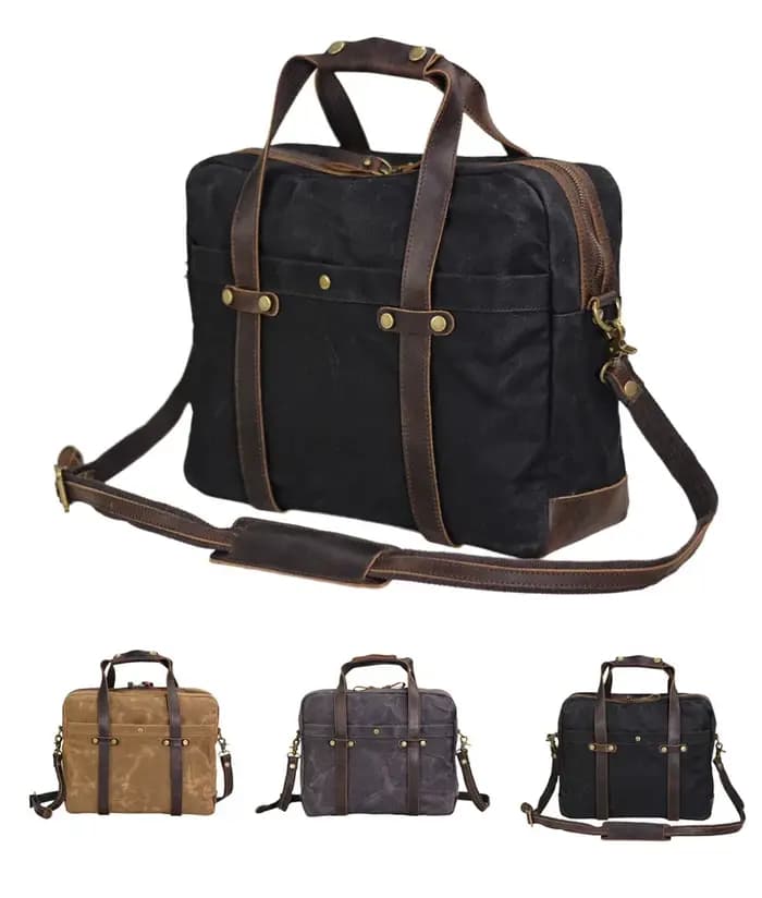 Sac fourre-tout en toile imperméable pour hommes
