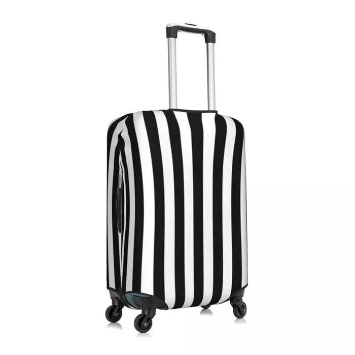Juste de valise imprimée à rayures vintage