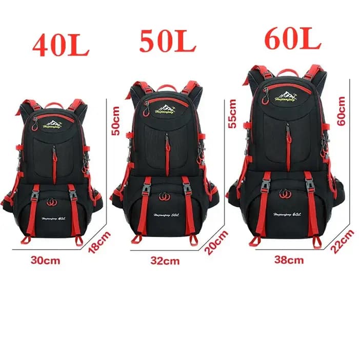 Sac à dos de randonnée en plein air 40L50L 60L