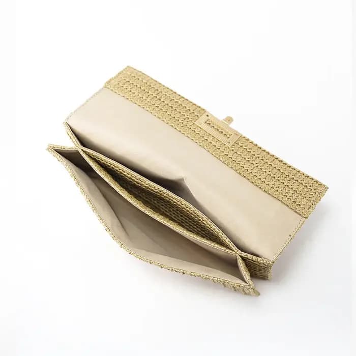 Paille tissé pochette pour femmes raphia Crochet plage rotin casual femme fête mariage sac de soirée nouvel été luxe