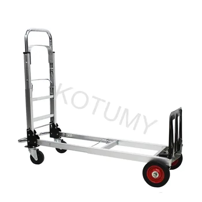 Chariot à bagages pliant à quatre roues tiré à la main