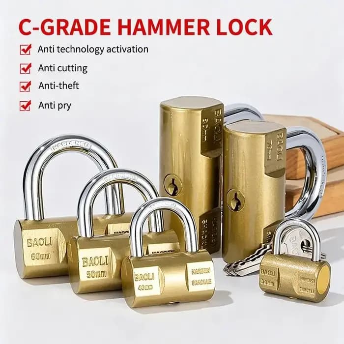 Cadenas, petits cadenas pour bagages, valises, casiers, quincaillerie pour la maison, 30mm-80mm, avec 3 clés, accessoires, cadeau