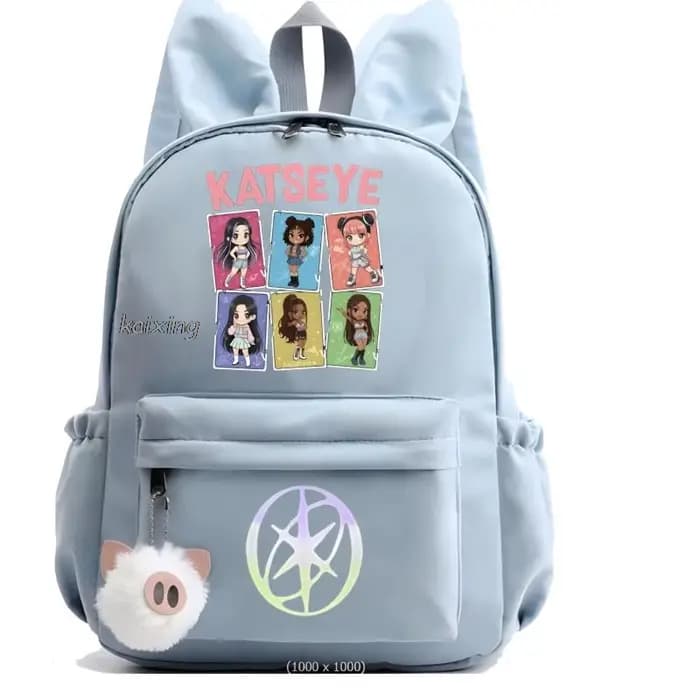 Mochila Hot Katseye drôle impression sac à dos fille garçon enfants sac à dos décontracté sacs d'éco