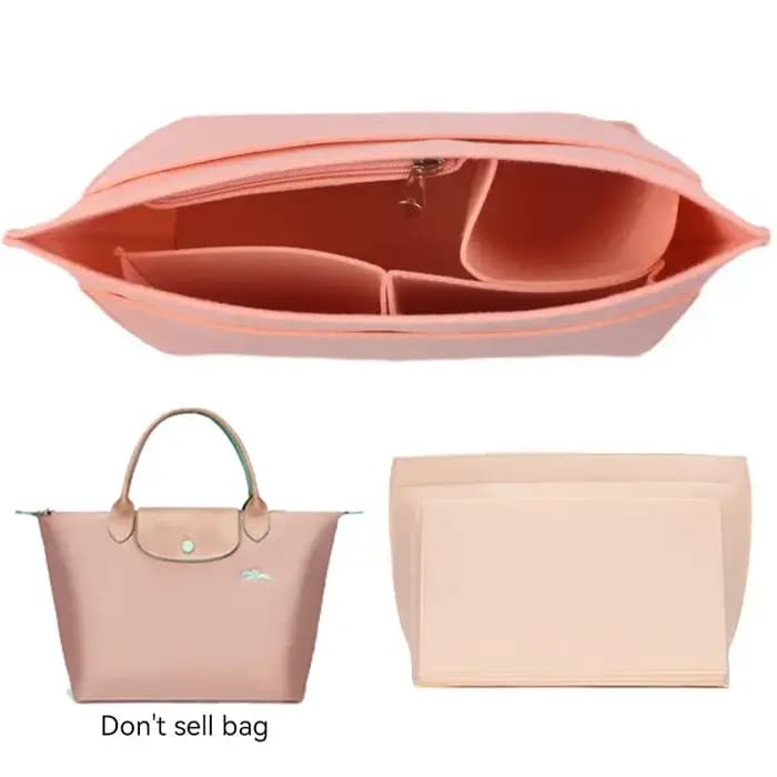 CCBODILY-Sac à main Longchamp en feutre, sac de maquillage, support de voyage portable, sac à main,