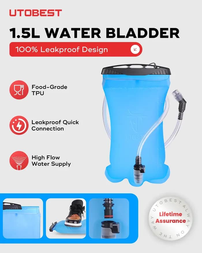 Sac à dos de course sur sentier avec glaçage d'hydratation ultra léger