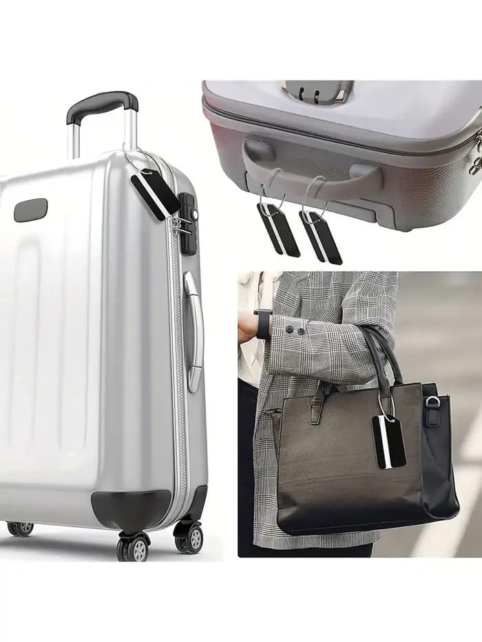 Étiquettes de bagages personnalisées en aluminium