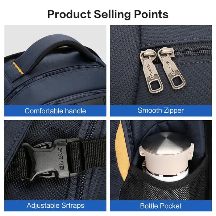 OIWAS – sac à dos Oxford pour hommes