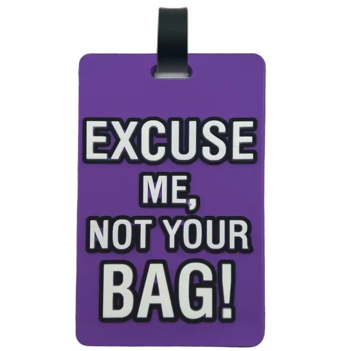 Étiquette de bagage en PVC pour sac de voyage