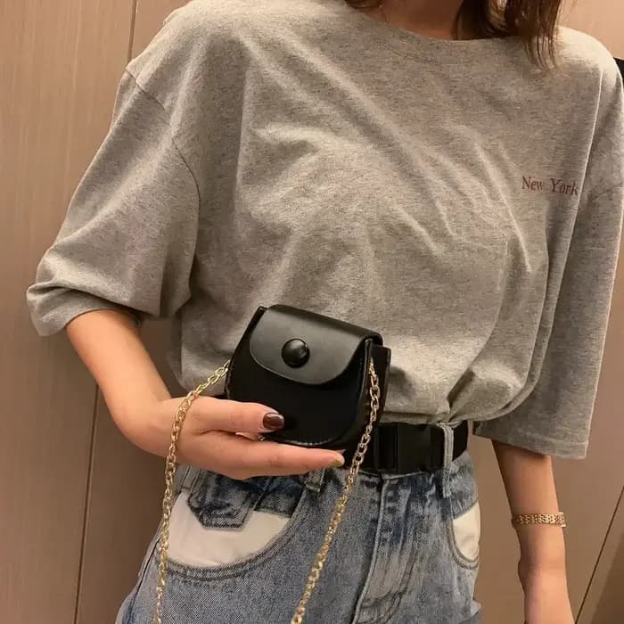 Nouveau Mini sac à bandoulière pour femmes mode couleur unie chaîne sac