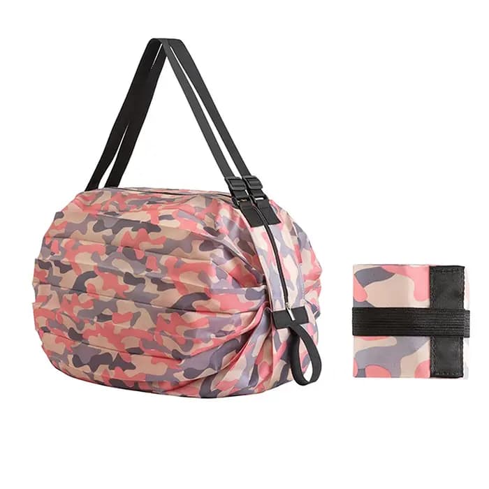 Sac de rangement pliable avec poignée