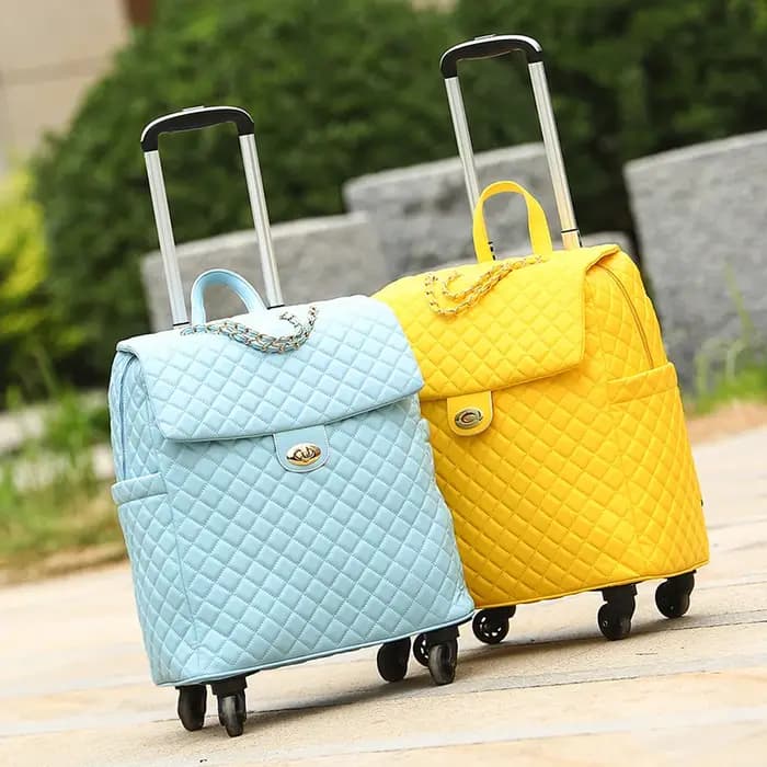 Valise à roulettes avec roues silencieuses universelles