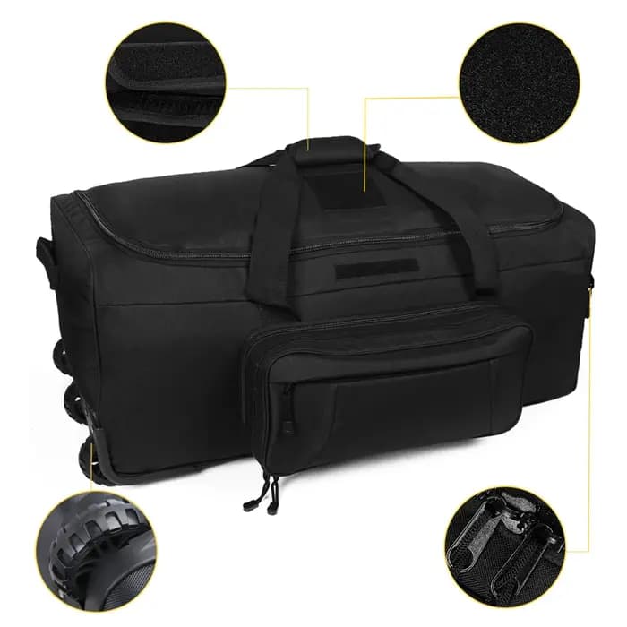 Sac de voyage de camping en plein air de grande capacité, grande mallette à roulettes, sac à main de