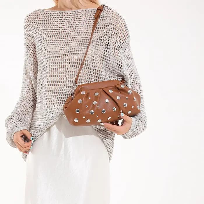 Mode Hobo sac de luxe concepteur sac à main plissé nuage sac marque embrayages pince sac