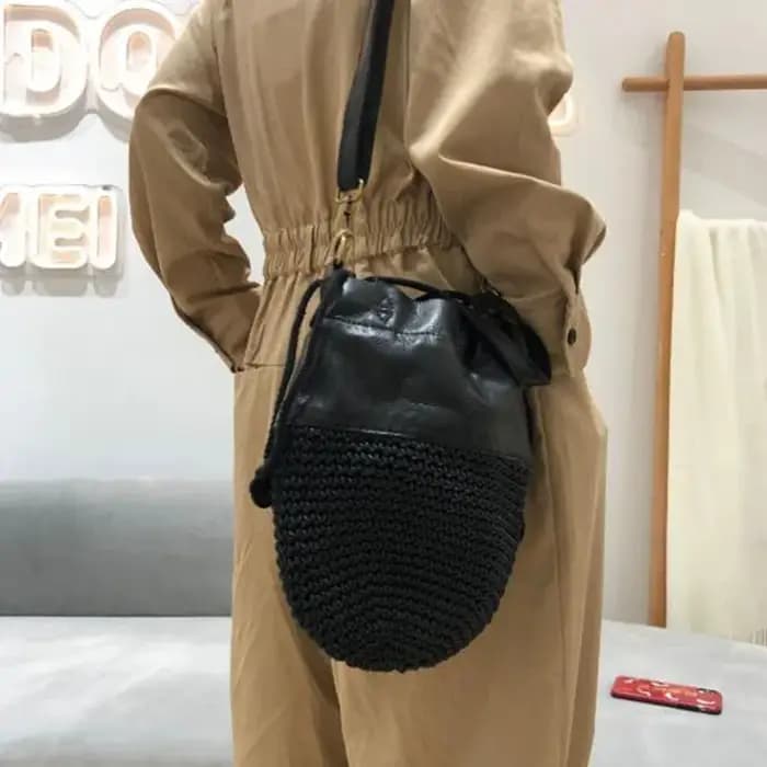 Sac à bandoulière en cuir véritable pour femmes