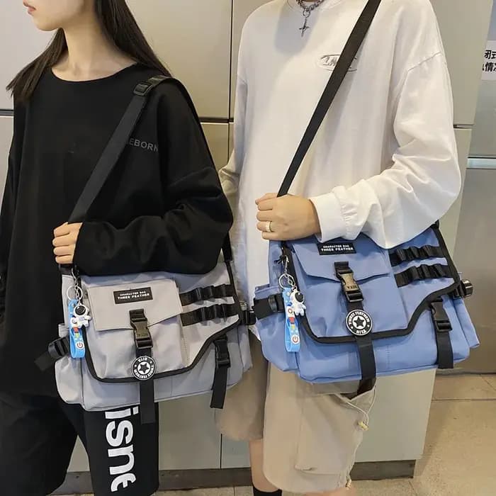 Sacs à bandoulière en toile pour femmes 2023 Nylon hommes postier étudiant sac