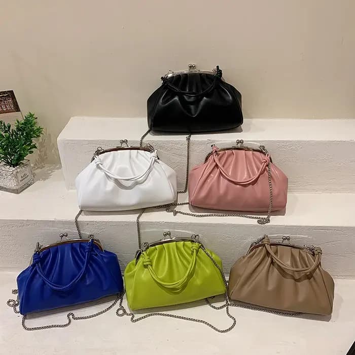 Sac à Main de Luxe en Cuir Souple pour Femme, Bandoulière, Tendance, Été