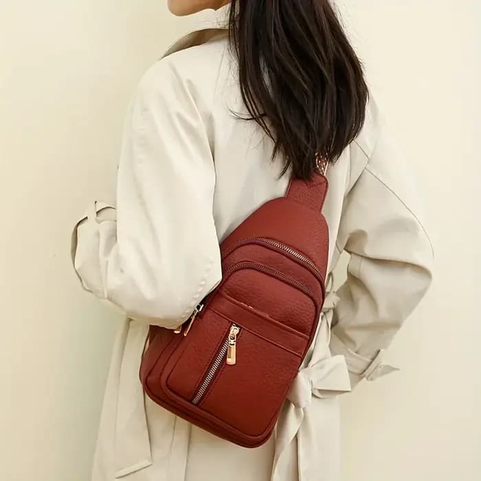 Sac à Bandoulière Rétro Chic en Cuir PU Souple
