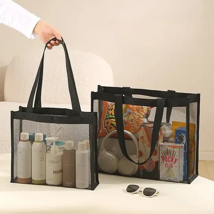Sac de plage en maille grande capacité