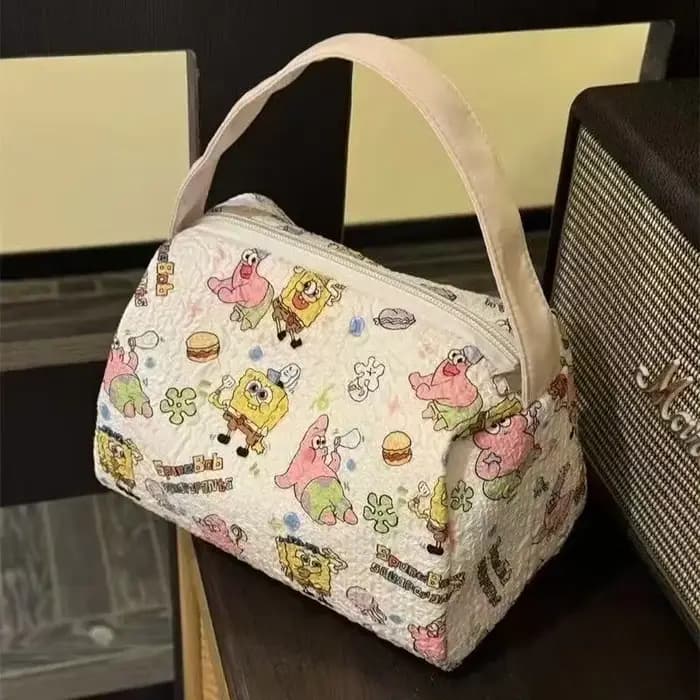 SquarePants Trousse de maquillage de grande capacité
