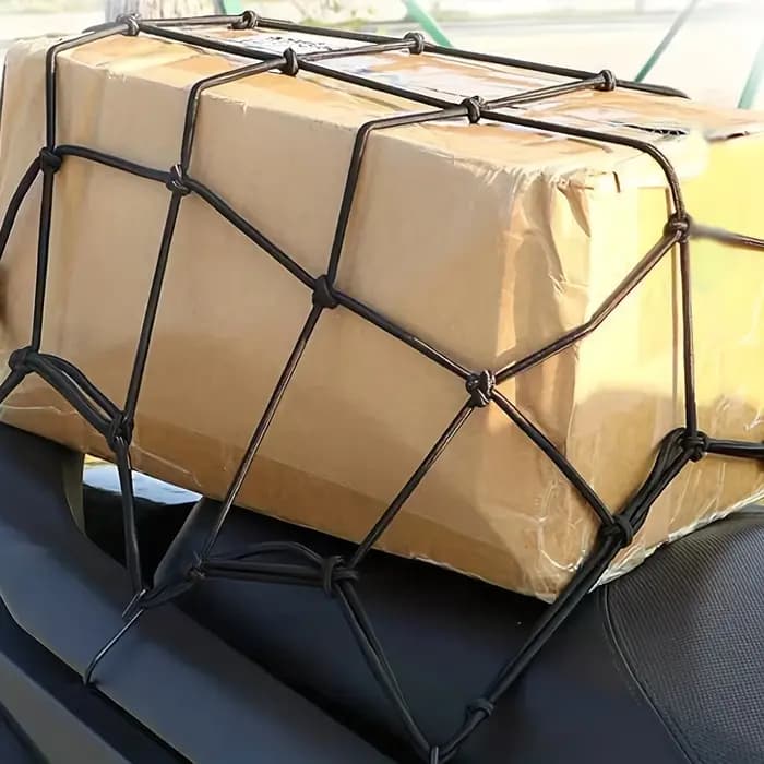 Filet de chargement tout-terrain robuste - Élastique et extensible pour porte-bagages sécurisé