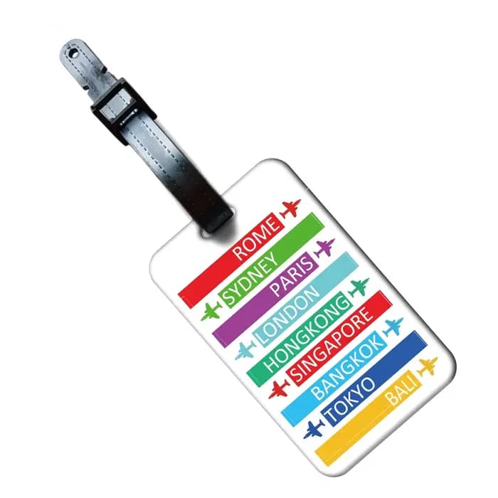 Étiquette de bagage créative 5 couleurs
