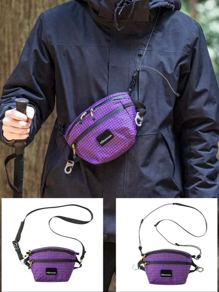 Hikeman sac de poitrine en plein air sac de pêche multifonctionnel Camping sac à bandoulière sport cyclisme sac de taille